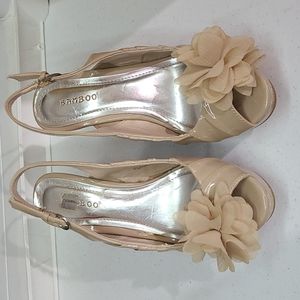 Beige Wedge Shoes